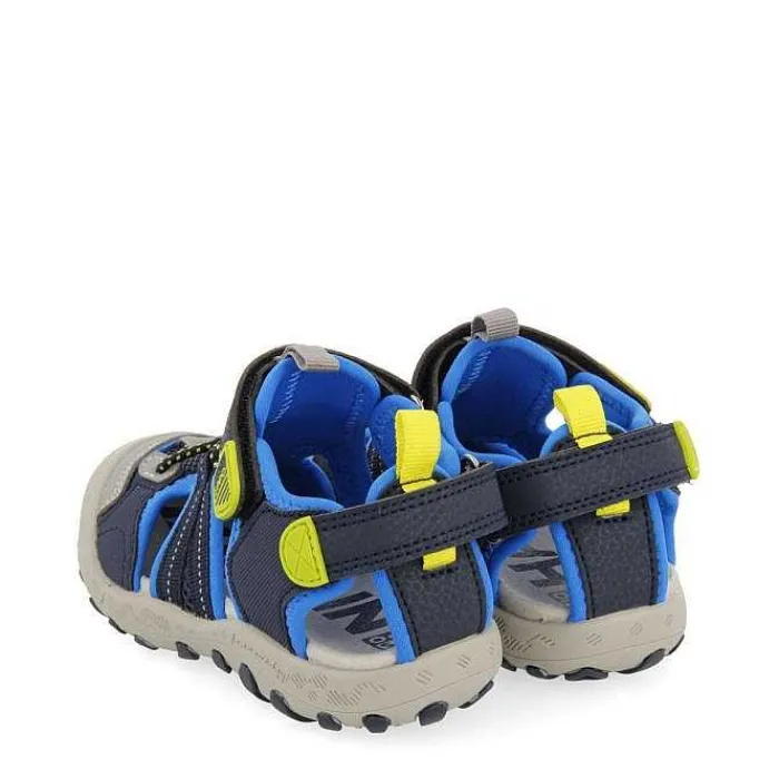 Gioseppo Niños |Chancletas<Chanclas Deportivas Estilo California Azules Con Decoraciones De Color Para Nino Y Nina Adrano