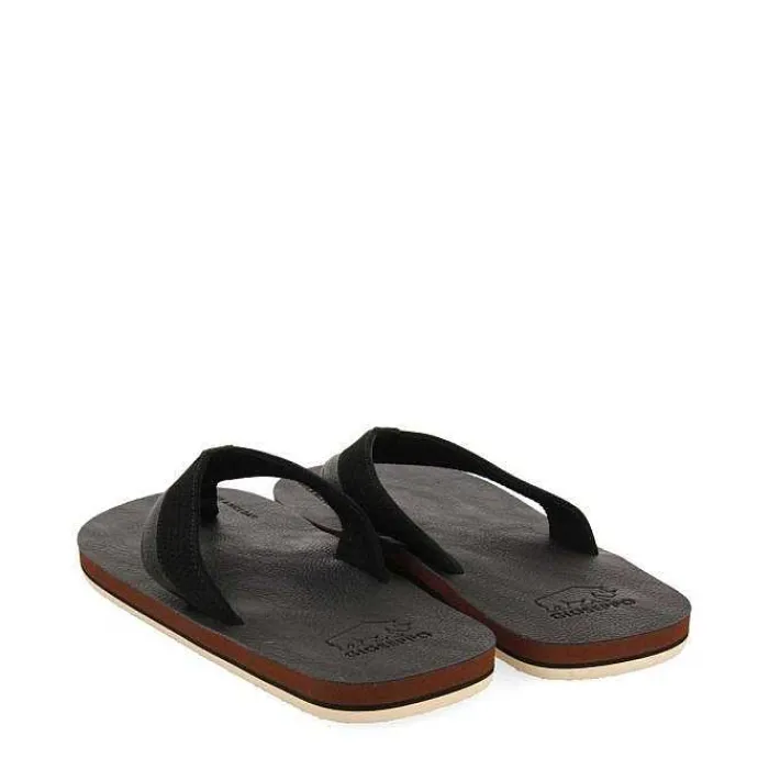 Gioseppo Chancletas<Chanclas Negras Con Corte Bicolor Para Hombre Brent