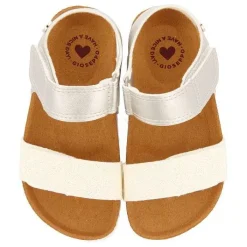 Gioseppo Niñas |Chancletas<Chanclas Suela Bio Blanca Y Plata Con Brillo Para Nina Y Nino Angwing