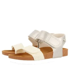 Gioseppo Niñas |Chancletas<Chanclas Suela Bio Blanca Y Plata Con Brillo Para Nina Y Nino Angwing