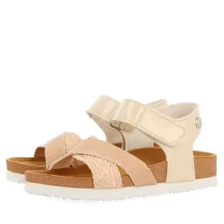 Gioseppo Niñas |Chancletas<Chanclas Suela Bio Color Nude Con Brillantes Y Trenzado De Rafia Para Nina Y Nino Bivona