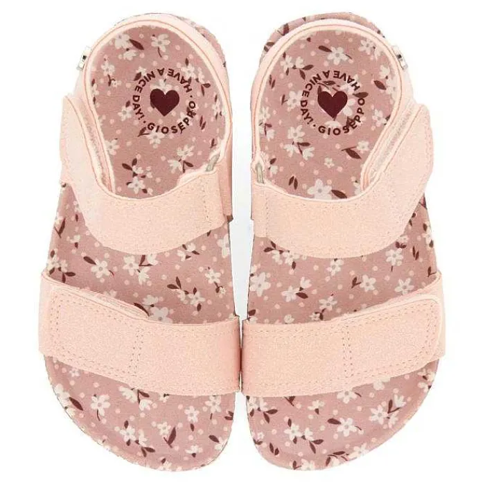 Gioseppo Niñas |Chancletas<Chanclas Suela Bio Rosa Con Brillos Y Estampado Fantasia