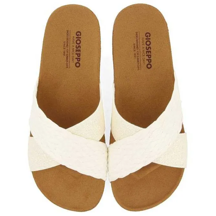 Gioseppo Chancletas<Cuñas De Tira Blanca Para Mujer Goulds