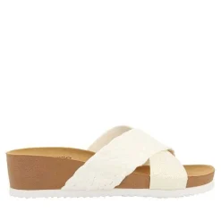 Gioseppo Chancletas<Cuñas De Tira Blanca Para Mujer Goulds