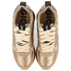 Gioseppo Zapatillas De Deporte De Cuña<Deportivas De Mujer Anif Monocromaticas Doradas Con Detalles Y Cuña Interior