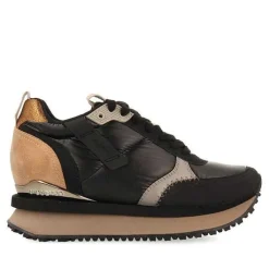 Gioseppo Zapatillas De Deporte De Cuña<Deportivas De Mujer Anif Monocromaticas En Color Negro Con Detalles Y Cuña Interior