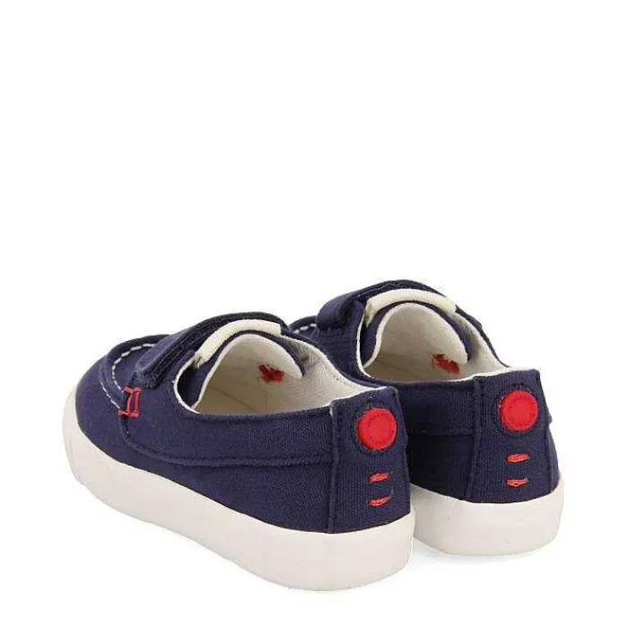 Gioseppo Niños |Zapatillas<Deportivo Estilo Nautico Azul Marino Con Decoraciones De Color Para Nino Y Nina Slatina