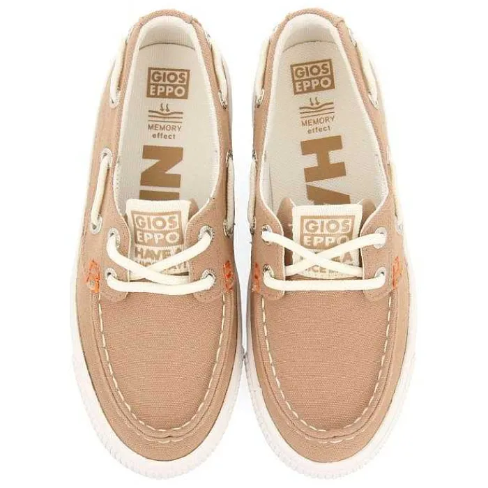 Gioseppo Niños |Zapatillas<Deportivo Estilo Nautico Color Beige Para Nino Y Nina Licata