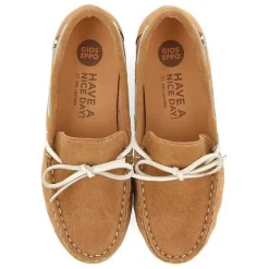 Gioseppo Niños |Zapatillas<Mocasin Piel Estilo Nautico Color Arena Para Nino Y Nina Asbury