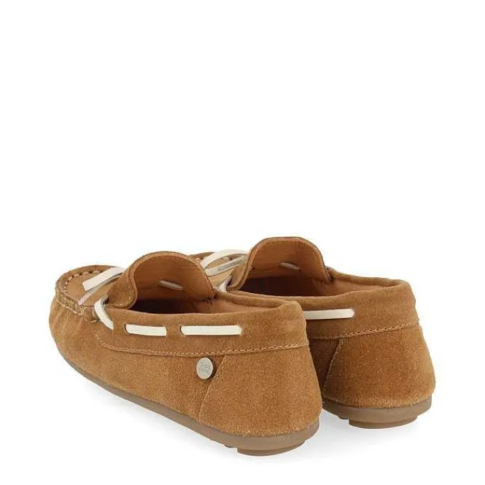 Gioseppo Niños |Zapatillas<Mocasin Piel Estilo Nautico Color Arena Para Nino Y Nina Asbury