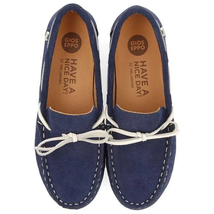 Gioseppo Niños |Zapatillas<Mocasin Piel Estilo Nautico Azul Marino Para Nino Y Nina Asbury
