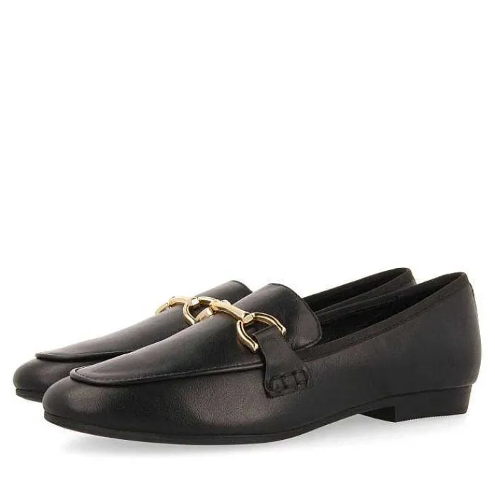 Gioseppo Bailarinas<Mocasines De Mujer Fraxern De Piel En Color Negro