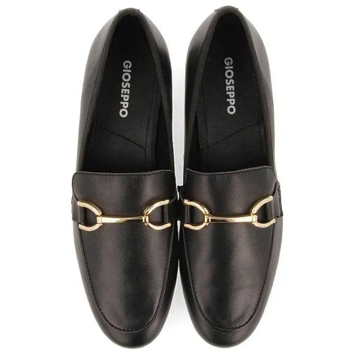 Gioseppo Bailarinas<Mocasines De Mujer Fraxern De Piel En Color Negro