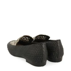 Gioseppo Bailarinas<Mocasines De Piel Trenzada Negro Con Detalle Bicolor Para Mujer Raddusa