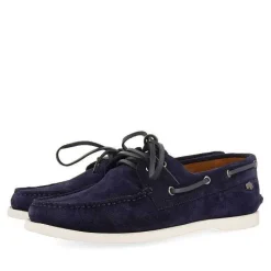 Gioseppo Mocasines<Mocasines Estilo Nautico De Piel Azul Marino Truno