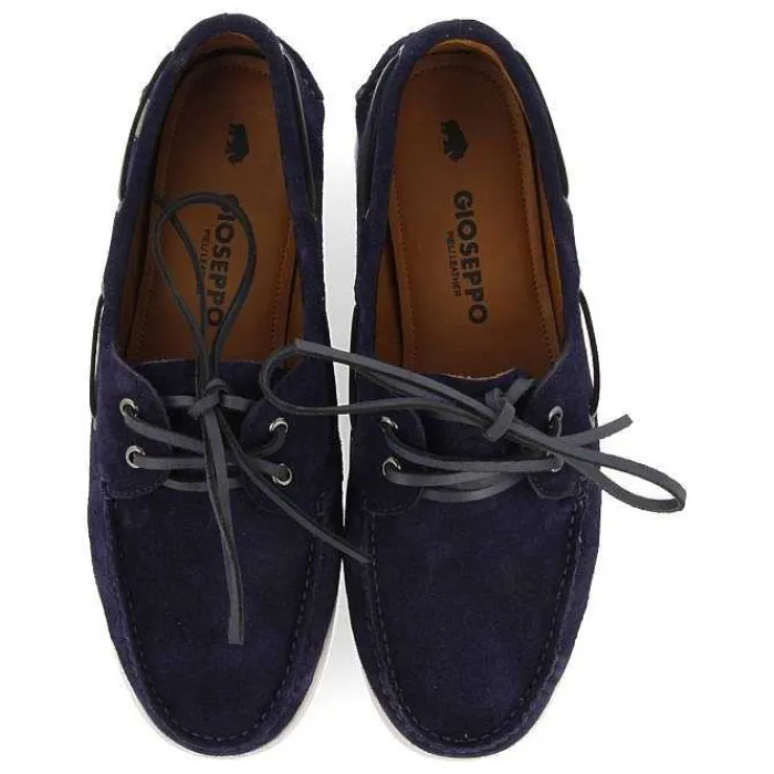Gioseppo Mocasines<Mocasines Estilo Nautico De Piel Azul Marino Truno