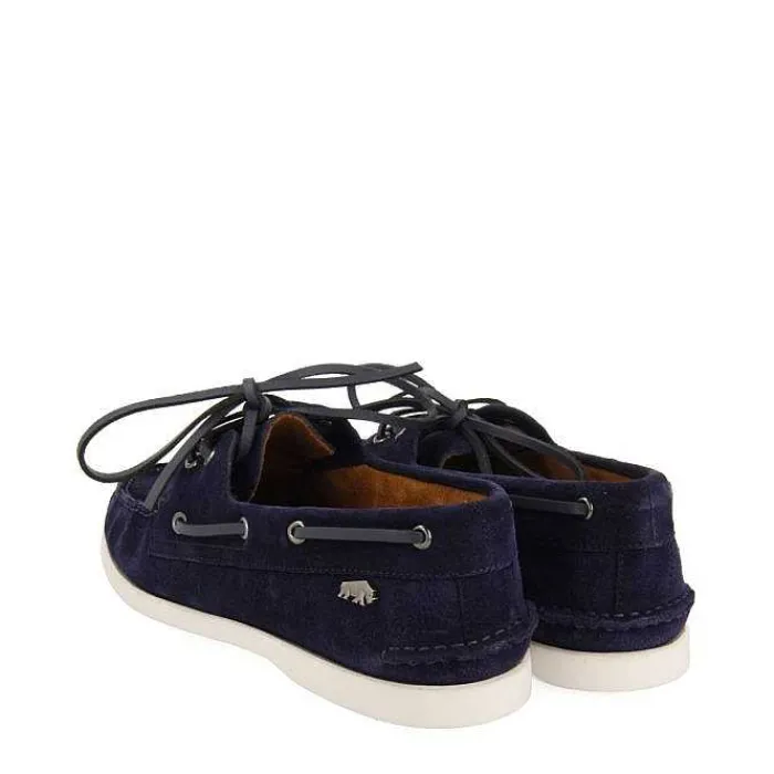 Gioseppo Mocasines<Mocasines Estilo Nautico De Piel Azul Marino Truno