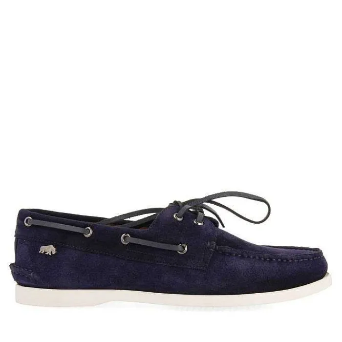 Gioseppo Mocasines<Mocasines Estilo Nautico De Piel Azul Marino Truno
