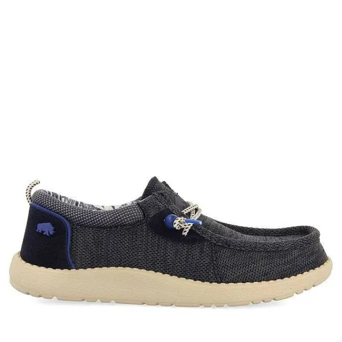 Gioseppo Mocasines<Mocasines Estilo Wallabees Azul Marino Con Accesos Denim Para Hombre Treilles
