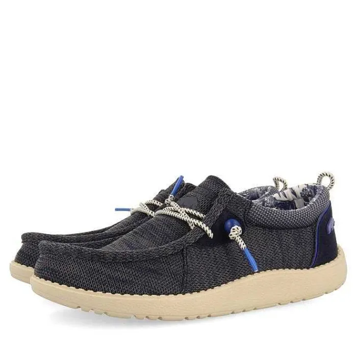 Gioseppo Mocasines<Mocasines Estilo Wallabees Azul Marino Con Accesos Denim Para Hombre Treilles
