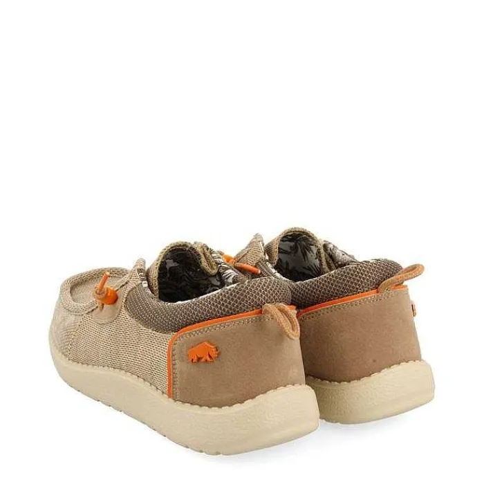Gioseppo Mocasines<Mocasines Estilo Wallabees Beige Con Accesos En Naranja Para Hombre Treilles