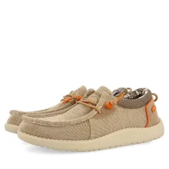 Gioseppo Mocasines<Mocasines Estilo Wallabees Beige Con Accesos En Naranja Para Hombre Treilles