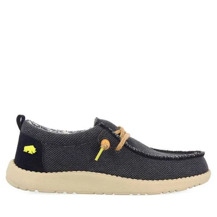 Gioseppo Mocasines<Mocasines Estilo Wallabees De Lona Y Yute Azul Marino Vernonia