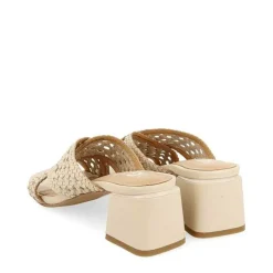 Gioseppo Sandalias Tacon<Sandalias Abiertas Blanco Rojo Con Detalles Trenzados Para Mujer Clarcona