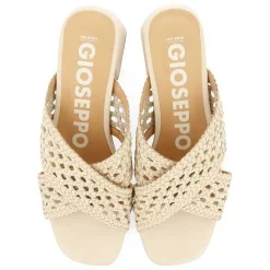 Gioseppo Sandalias Tacon<Sandalias Abiertas Blanco Rojo Con Detalles Trenzados Para Mujer Clarcona