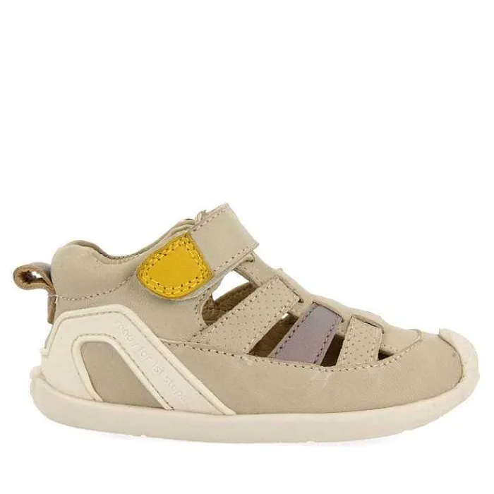 Gioseppo Bebe |Mi Primer Gioseppo<Sandalias Bebe Estilo Brogan De Piel Blanco Rojo Con Accesos De Color