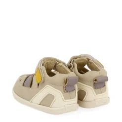 Gioseppo Bebe |Mi Primer Gioseppo<Sandalias Bebe Estilo Brogan De Piel Blanco Rojo Con Accesos De Color