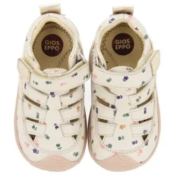 Gioseppo Bebe |Mi Primer Gioseppo<Sandalias Bebe Estilo Cangrejo De Piel Blanco Rojo Con Estampado Floral Jacumba