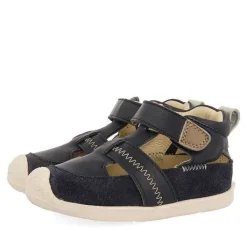Gioseppo Bebe |Mi Primer Gioseppo<Sandalias Bebe Piel Azul Marino Estilo Cangrejeras Con Accesorios De Color Sllove