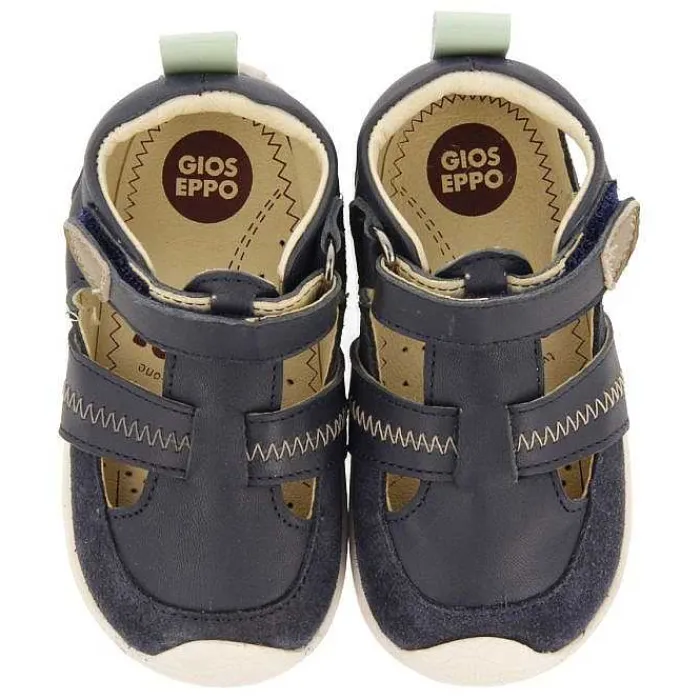 Gioseppo Bebe |Mi Primer Gioseppo<Sandalias Bebe Piel Azul Marino Estilo Cangrejeras Con Accesorios De Color Sllove