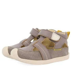 Gioseppo Bebe |Mi Primer Gioseppo<Sandalias Bebe Piel Gris Estilo Cangrejeras Con Decoraciones De Color Sllove