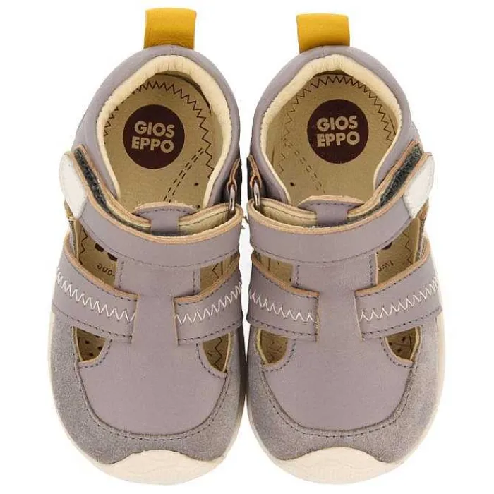 Gioseppo Bebe |Mi Primer Gioseppo<Sandalias Bebe Piel Gris Estilo Cangrejeras Con Decoraciones De Color Sllove
