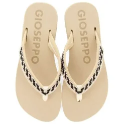 Gioseppo Chancletas<Sandalias Beige Con Adornos De Cristal Para Mujer Caradon