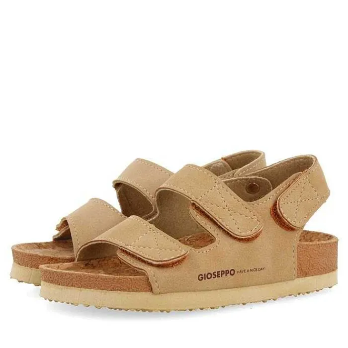 Gioseppo Niños |Chancletas<Sandalias Bio Color Taupe Con Cierre Ajustable Para Nino Y Nina Krapina