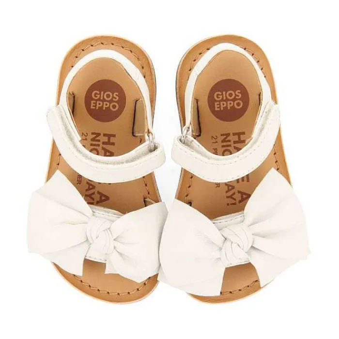 Gioseppo Bebe |Sandalias Bebe Nina<Sandalias Blancas De Piel Con Lazo Para Bebe Itala