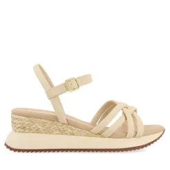 Gioseppo Sandalias Deportivas<Sandalias Blanco Cuña Y Tirantes Tubulares Para Mujer Permet