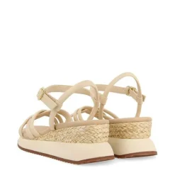 Gioseppo Sandalias Deportivas<Sandalias Blanco Cuña Y Tirantes Tubulares Para Mujer Permet