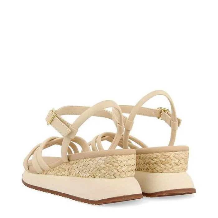 Gioseppo Sandalias Deportivas<Sandalias Blanco Cuña Y Tirantes Tubulares Para Mujer Permet