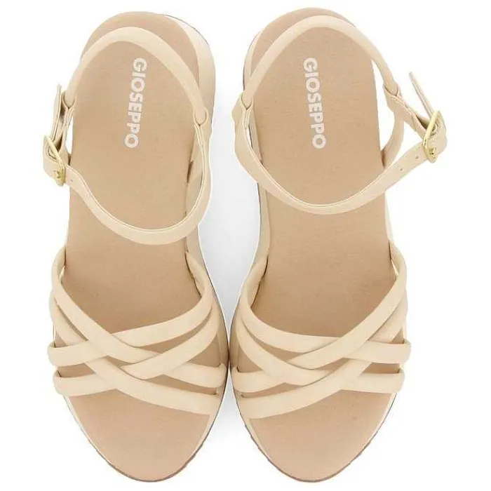 Gioseppo Sandalias Deportivas<Sandalias Blanco Cuña Y Tirantes Tubulares Para Mujer Permet