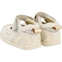 Gioseppo Bebe |Mi Primer Gioseppo<Sandalias Cangrejo De Piel Blanca Con Perforaciones Fantasia Para Bebe Paignton
