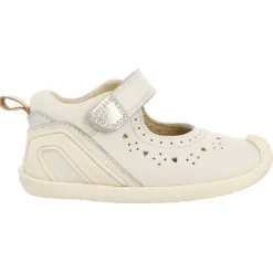 Gioseppo Bebe |Mi Primer Gioseppo<Sandalias Cangrejo De Piel Blanca Con Perforaciones Fantasia Para Bebe Paignton