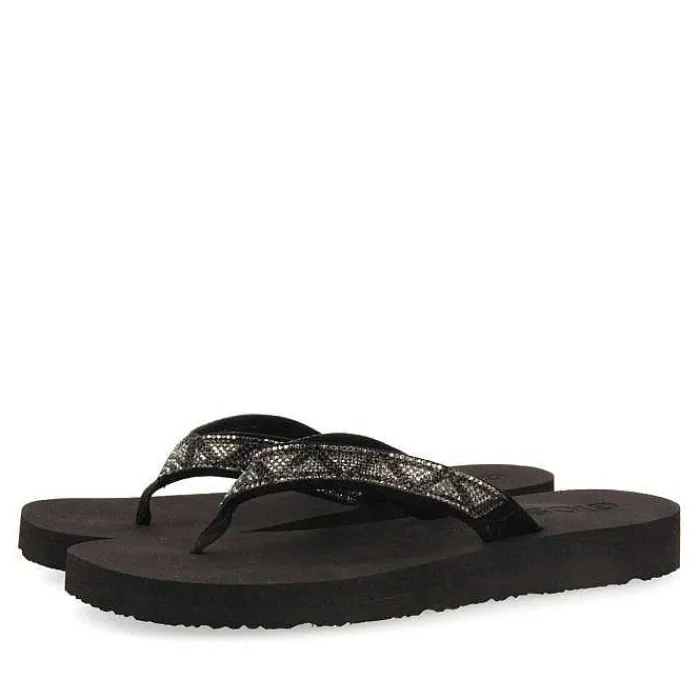 Gioseppo Chancletas<Sandalias Cize De Mujer En Color Gris Con Cristales Decorativos
