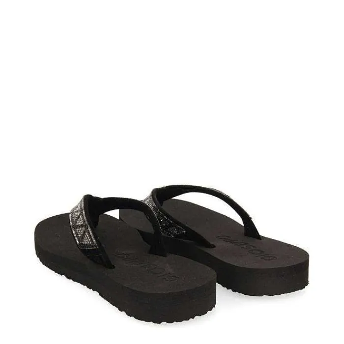 Gioseppo Chancletas<Sandalias Cize De Mujer En Color Gris Con Cristales Decorativos