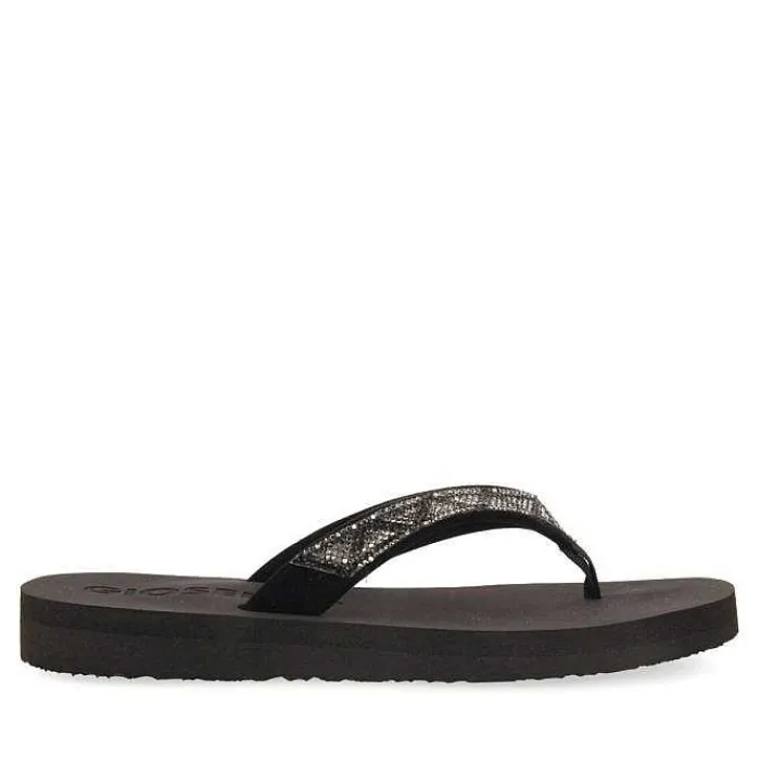 Gioseppo Chancletas<Sandalias Cize De Mujer En Color Gris Con Cristales Decorativos