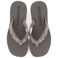 Gioseppo Chancletas<Sandalias Cize De Mujer En Color Negro Con Cristales Decorativos.