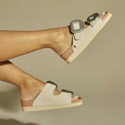 Gioseppo Sandalias Planas<Sandalias Color Hielo Con Adornos De Joya Para Mujer Covert